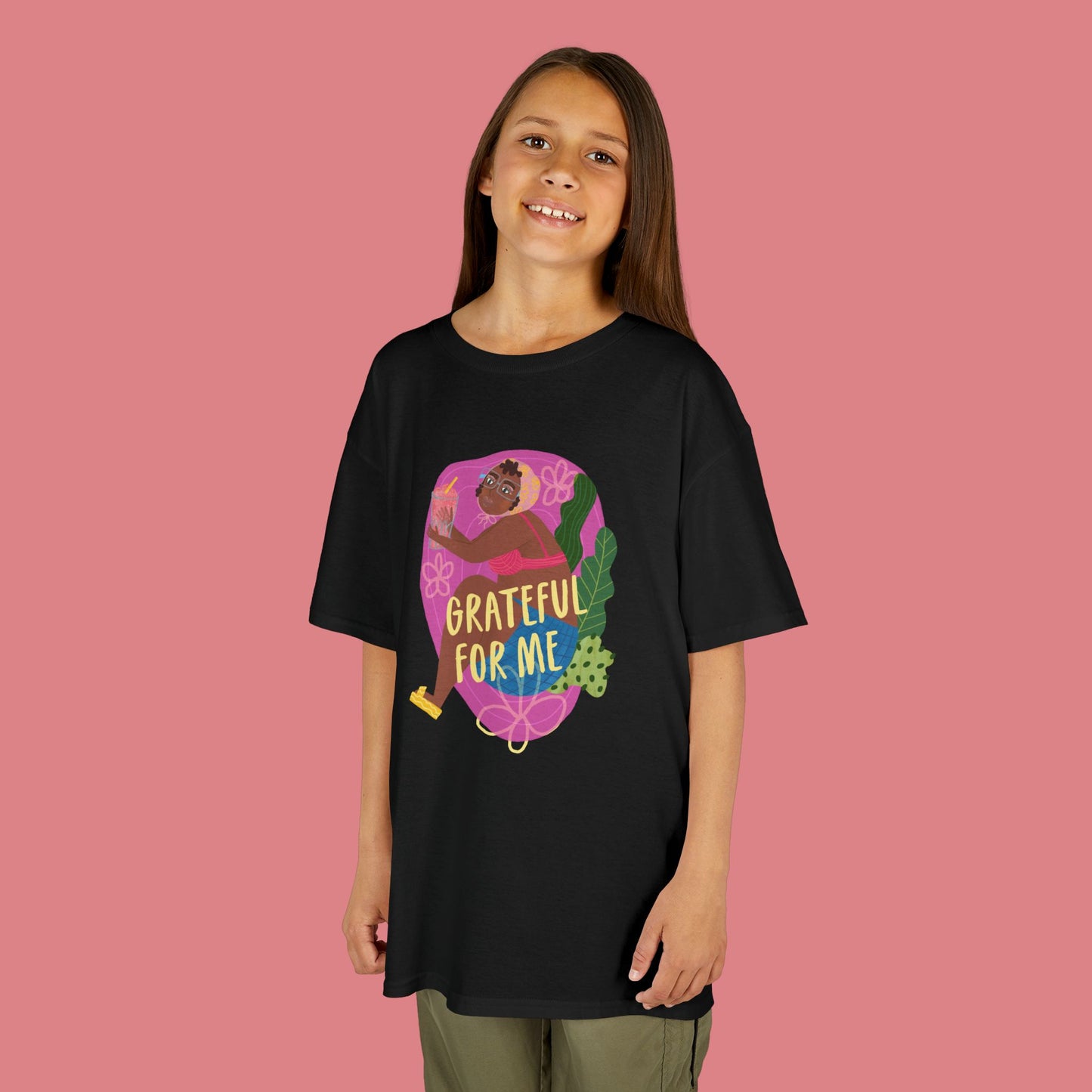 Grateful for Me- Comfortable Kids T-Shirt for Playtime, School Days, Birthday Gifts, Family Events, DIY Projects