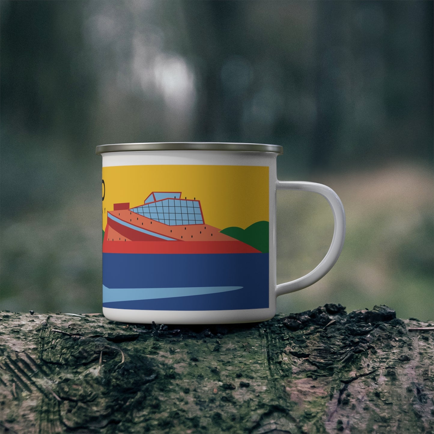 OSLO Camping Mug with Quirky Design, Outdoor Adventure Mug, Unique Gift for Hikers, Summer Camping Essentials, Ice Me Theme