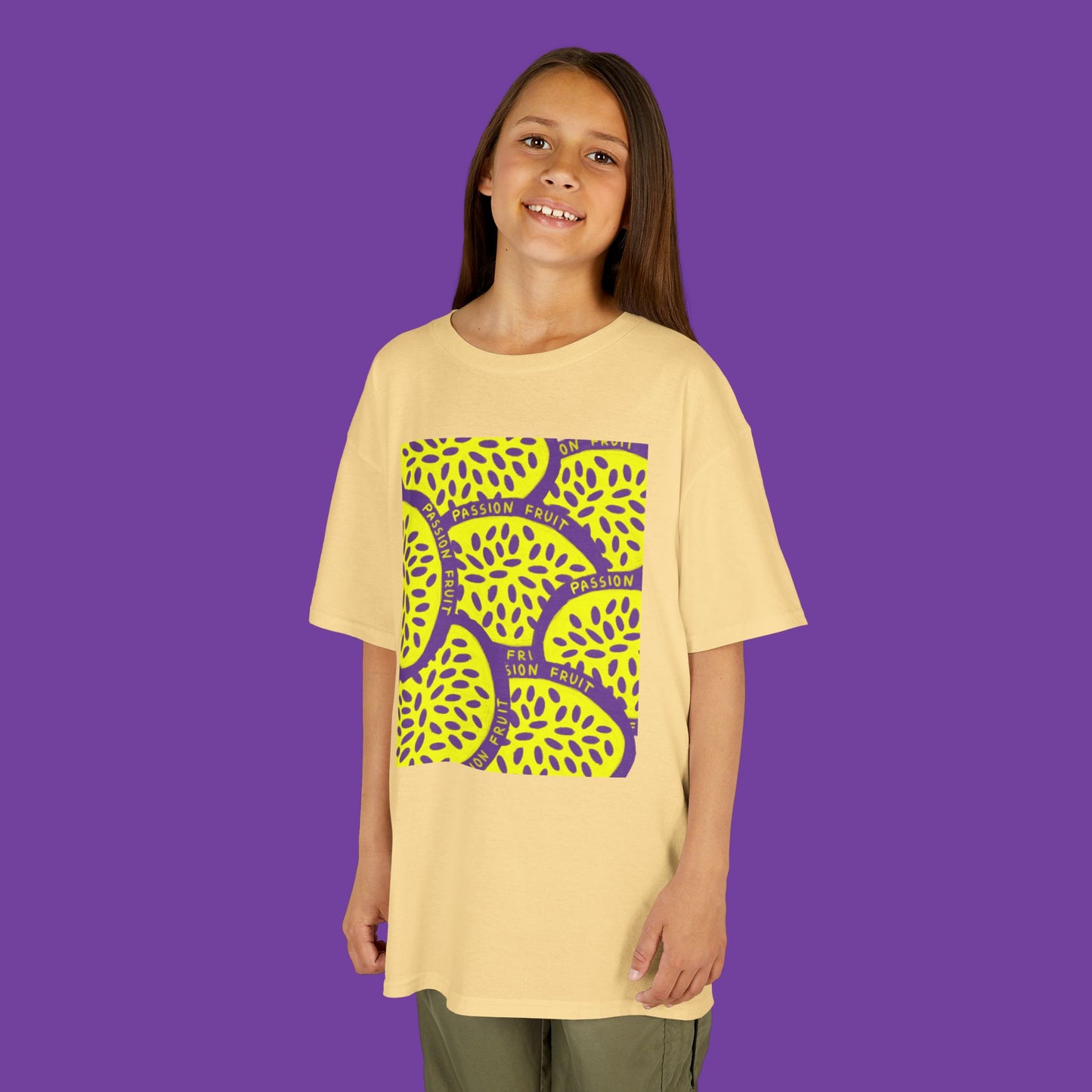 Passion Fruit - Comfortable Kids T-Shirt for Playtime, School Days, Birthday Gifts, Family Events, DIY Projects