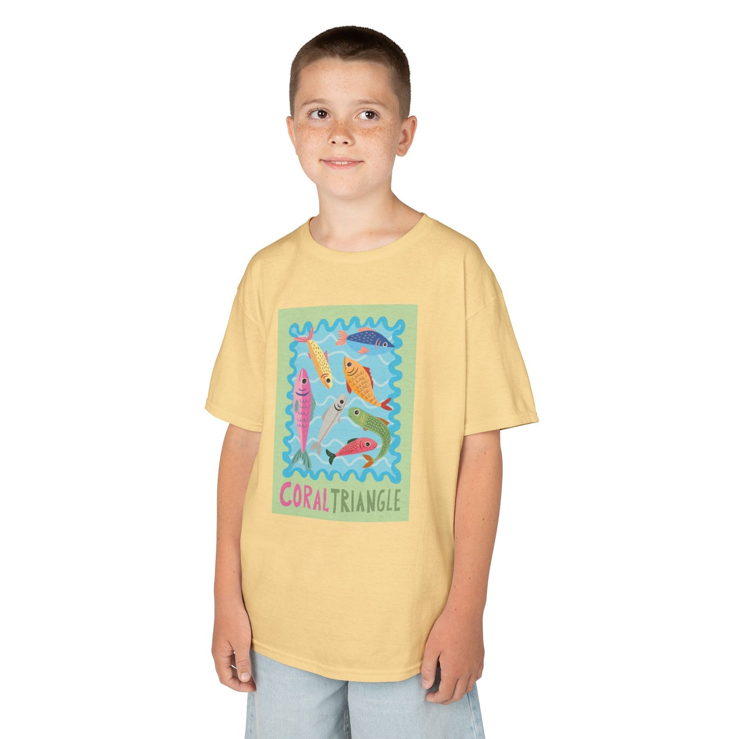 Coral Triangle- Comfortable Kids T-Shirt for Playtime, School Days, Birthday Gifts, Family Events, DIY Projects