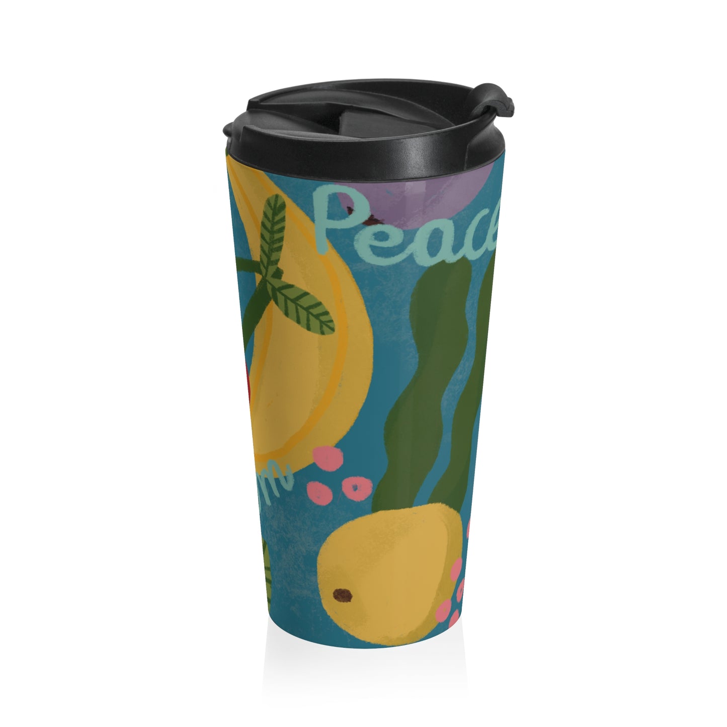 Vibrant Floral Travel Mug - Perfect for Coffee Lovers, Gifts for Her, Nature Enthusiasts, Summer Vibes, Eco-Friendly Drinkware