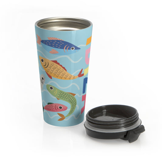 IBIZA Travel Mug - Perfect for Coffee Lovers, Gifts for Her, Nature Enthusiasts, Summer Vibes, Eco-Friendly Drinkware
