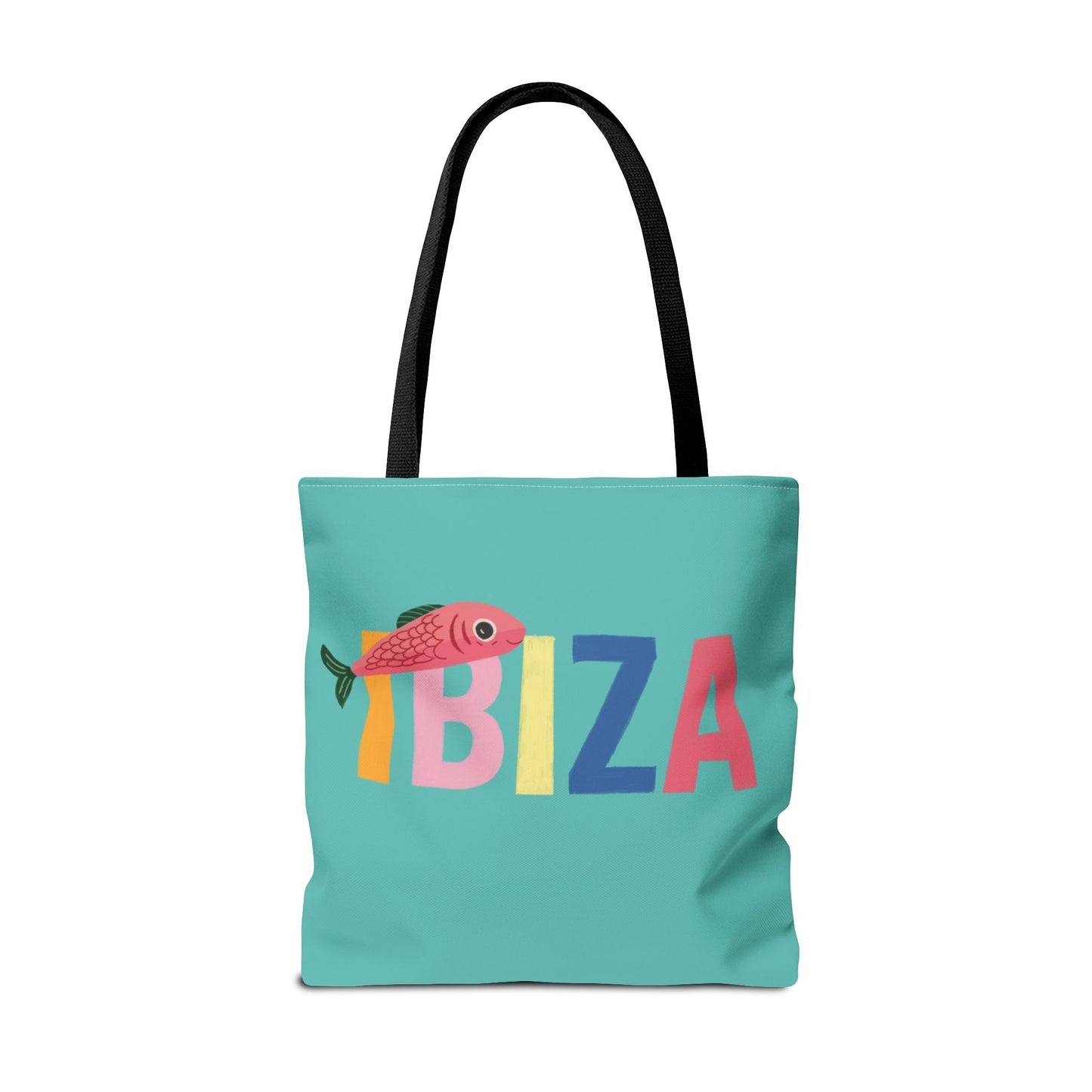 IBIZA Tote Bag, Fun Reusable Tote, Summer Beach Bag, Cute Grocery Bag, Eco-Friendly Shopping Tote