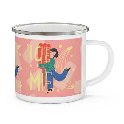 Ice Me Camping Mug with Quirky Design, Outdoor Adventure Mug, Unique Gift for Hikers, Summer Camping Essentials, Ice Me Theme