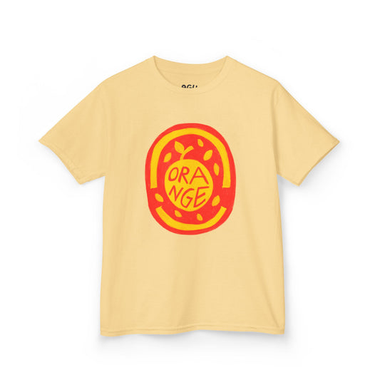 ORANGE - Comfortable Kids T-Shirt for Playtime, School Days, Birthday Gifts, Family Events, DIY Projects