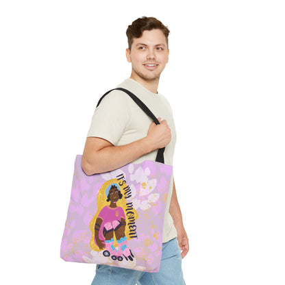 It's My moment Tote Bag, Fun Reusable Tote, Summer Beach Bag, Cute Grocery Bag, Eco-Friendly Shopping Tote