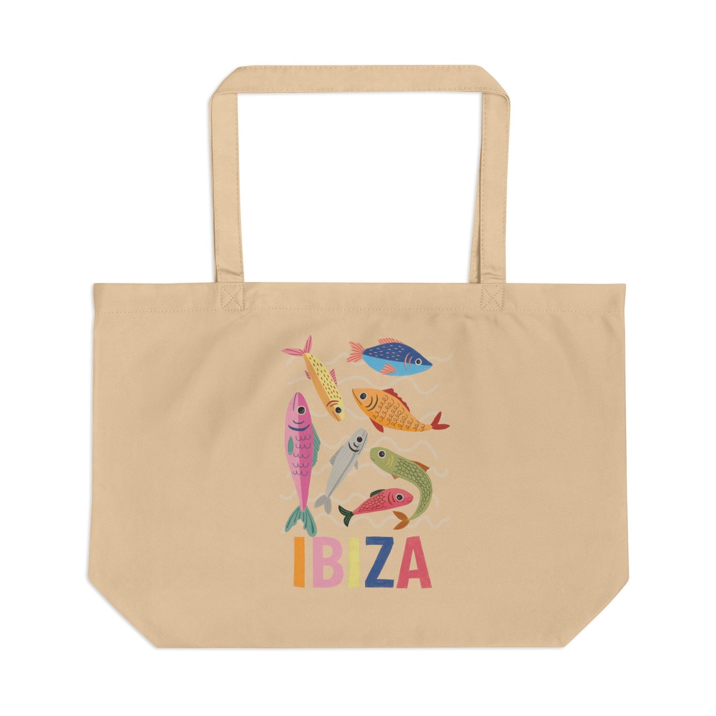 IBIZA Eco Tote Bag, Reusable Grocery Bag, Beach Tote, Poolside Carryall, Eco-Friendly Gift for Travelers
