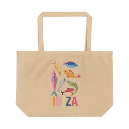 IBIZA Eco Tote Bag, Reusable Grocery Bag, Beach Tote, Poolside Carryall, Eco-Friendly Gift for Travelers