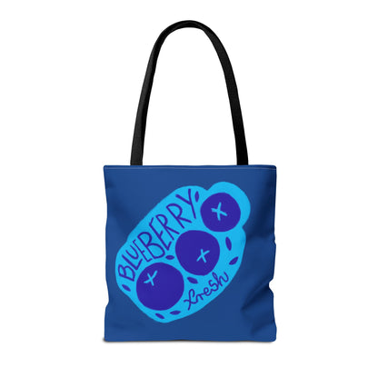 BLUEBERRY Tote Bag, Fun Reusable Tote, Summer Beach Bag, Cute Grocery Bag, Eco-Friendly Shopping Tote