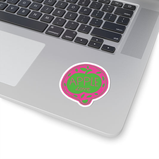 Apple Travel Kiss-Cut Stickers, Colorful City Art, Perfect for Laptops, Journals, Gifts, Home Decor