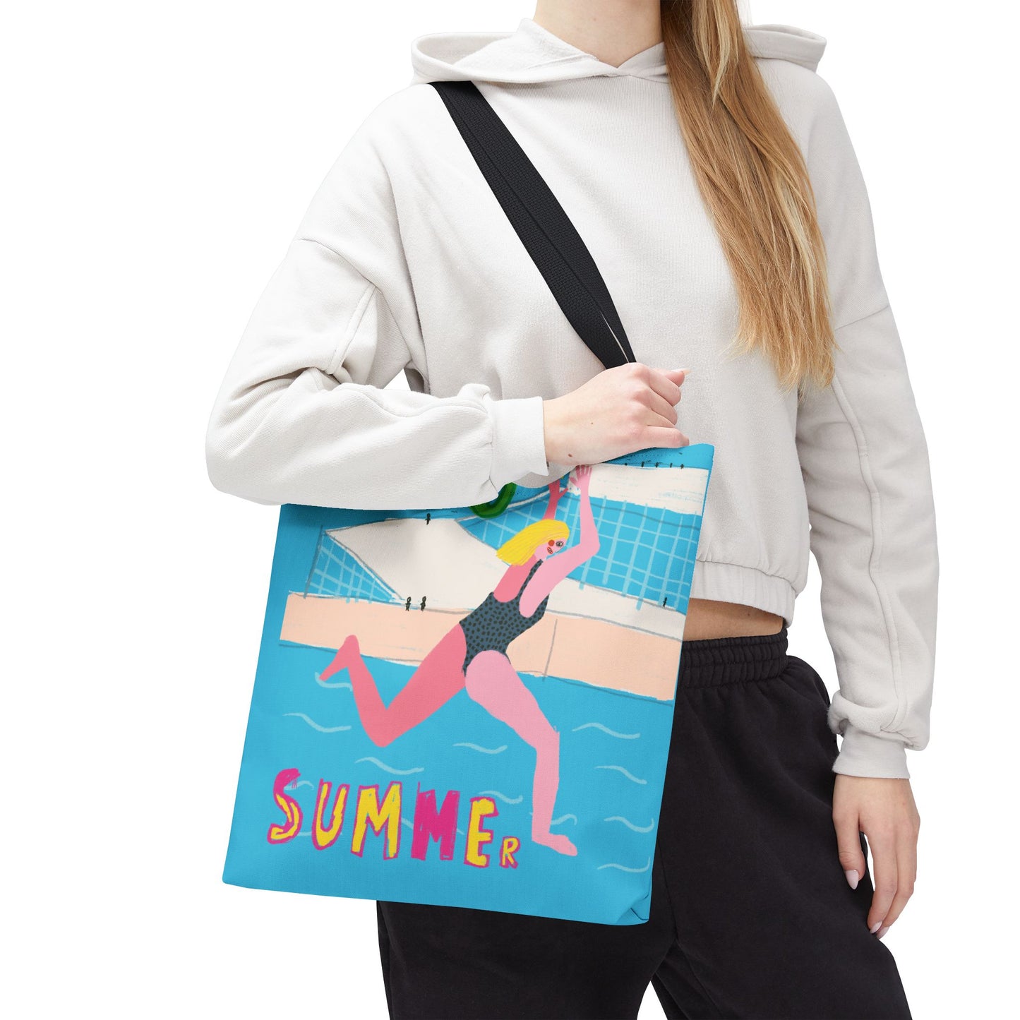 OSLO SUMMER Tote Bag, Fun Reusable Tote, Summer Beach Bag, Cute Grocery Bag, Eco-Friendly Shopping Tote