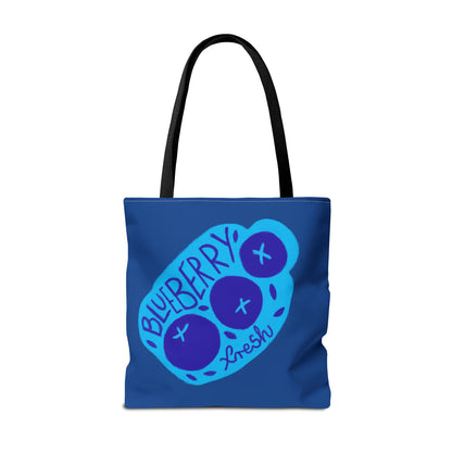 BLUEBERRY Tote Bag, Fun Reusable Tote, Summer Beach Bag, Cute Grocery Bag, Eco-Friendly Shopping Tote