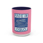 Made in Oslo Accent Coffee Mug - Artistic Travel Souvenir, Unique Gift for Coffee Lovers, Home Decor, Pink Design