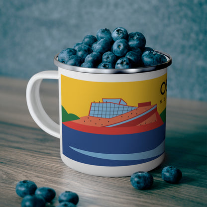 OSLO Camping Mug with Quirky Design, Outdoor Adventure Mug, Unique Gift for Hikers, Summer Camping Essentials, Ice Me Theme