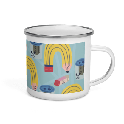 Team Work Enamel Mug