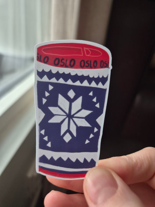 Oslo Termokopp Sticker