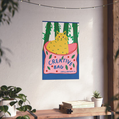 Creative Bag - Vertical Posters - Fun Wall Decor, Gift for Foodies, Quirky Kitchen Art, Unique Home Decor, Pickle Lovers