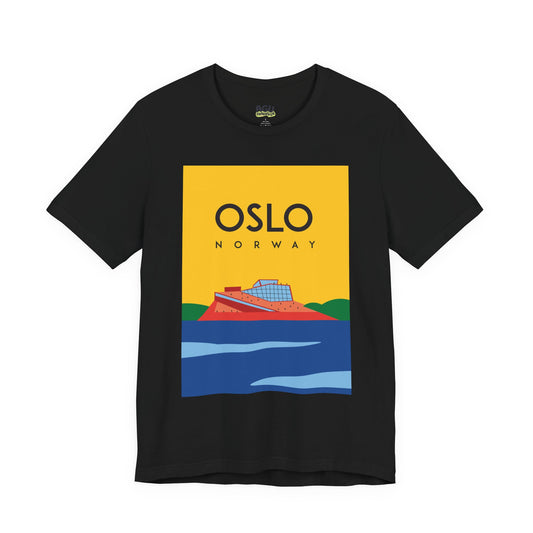 Oslo Norway-Inspired Unisex Jersey Tee, Casual Tee, Travel Souvenir Shirt, Gift for Locals, Stylish Apparel for Everyday Wear