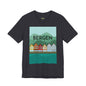 Bergen-Inspired Unisex Jersey Tee, Casual Tee, Travel Souvenir Shirt, Gift for Locals, Stylish Apparel for Everyday Wear