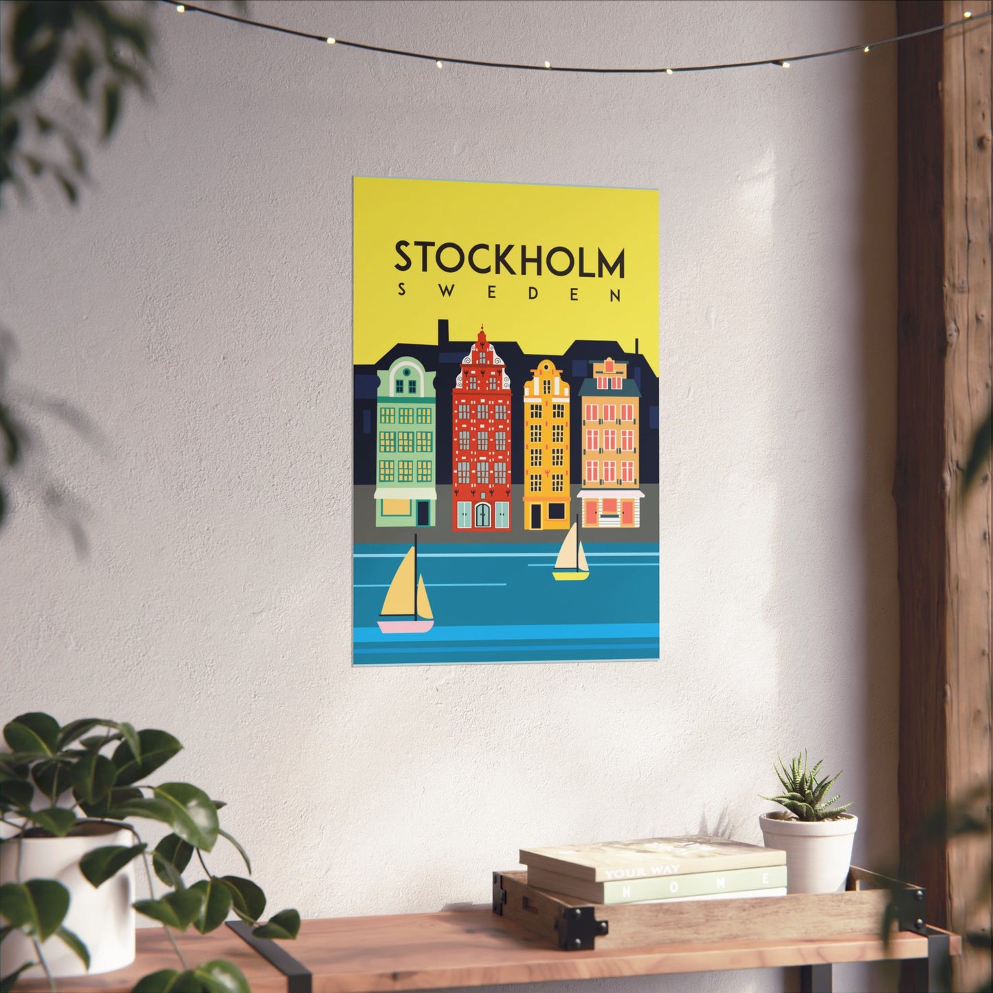Stockholm Sweden Vertical Posters - Fun Wall Decor, Gift for Foodies, Quirky Kitchen Art, Unique Home Decor, Pickle Lovers