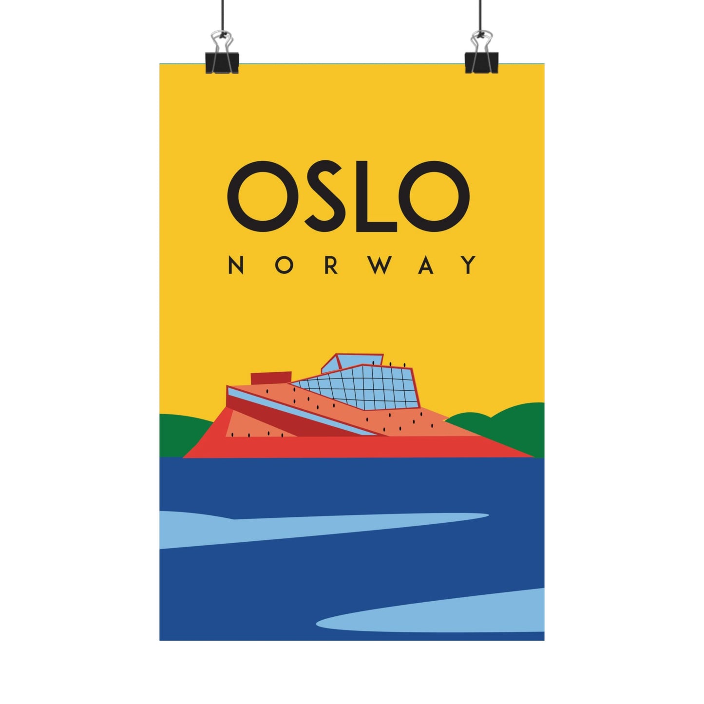 Vertical Poster Oslo Capital of Norway