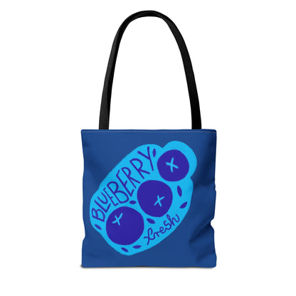 BLUEBERRY Tote Bag, Fun Reusable Tote, Summer Beach Bag, Cute Grocery Bag, Eco-Friendly Shopping Tote