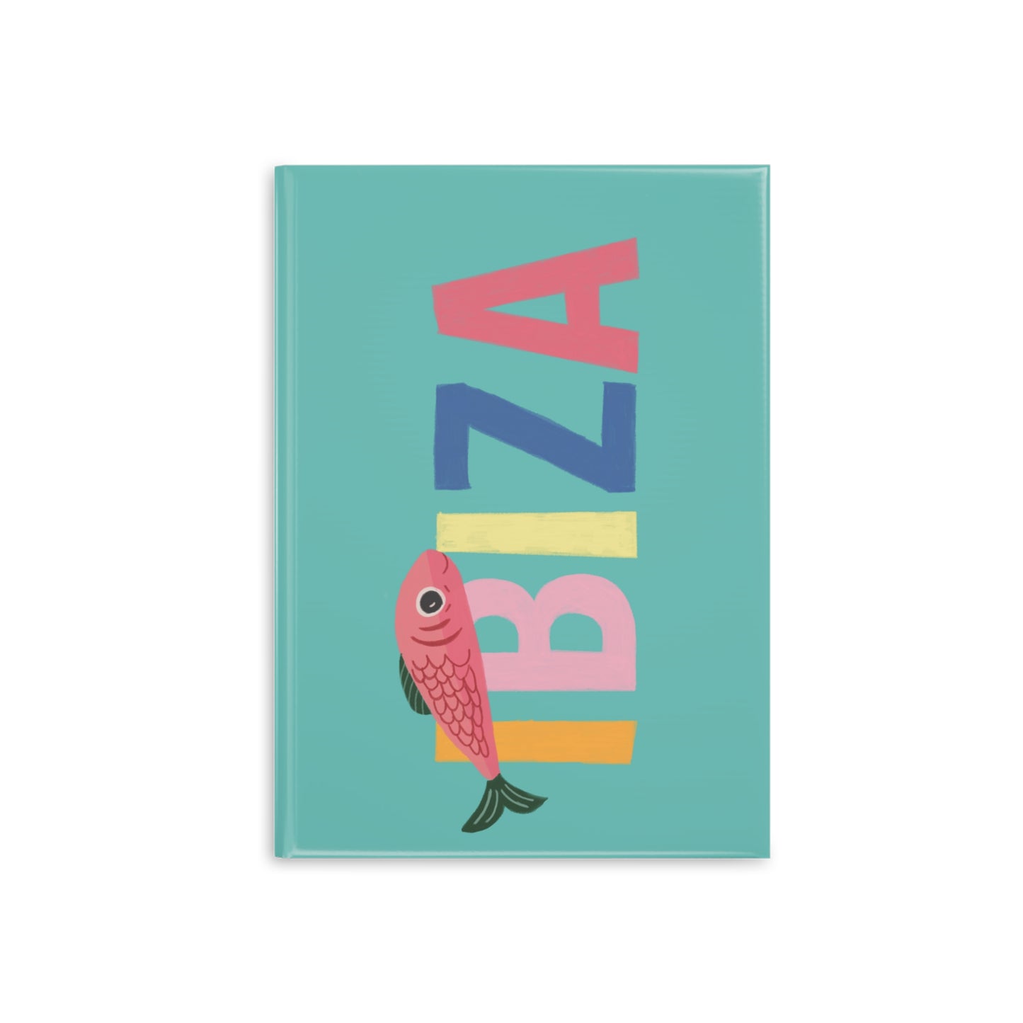 IBIZA Hardcover Notebook, Cute Journal for Kids, Gift for Fish Lovers, Coral Triangle Design, Summer Vibes