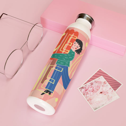Slim Water Bottle with Ice Me Design | Eco-Friendly Hydration, Gift for Kids, Summer Vibes, Fitness, Travel Mug