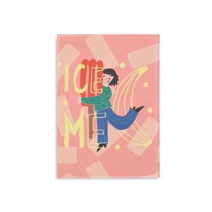 Ice Me Hardcover Notebook, Cute Journal for Kids, Gift for Fish Lovers, Coral Triangle Design, Summer Vibes