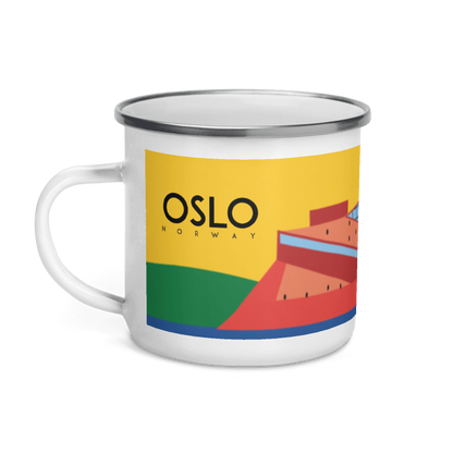 Oslo Norway Enamel Mug