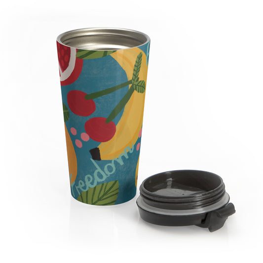 Vibrant Floral Travel Mug - Perfect for Coffee Lovers, Gifts for Her, Nature Enthusiasts, Summer Vibes, Eco-Friendly Drinkware