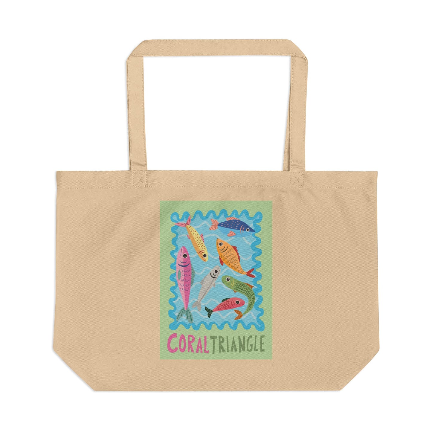 Coral Triangle Eco Tote Bag, Reusable Grocery Bag, Beach Tote, Poolside Carryall, Eco-Friendly Gift for Travelers