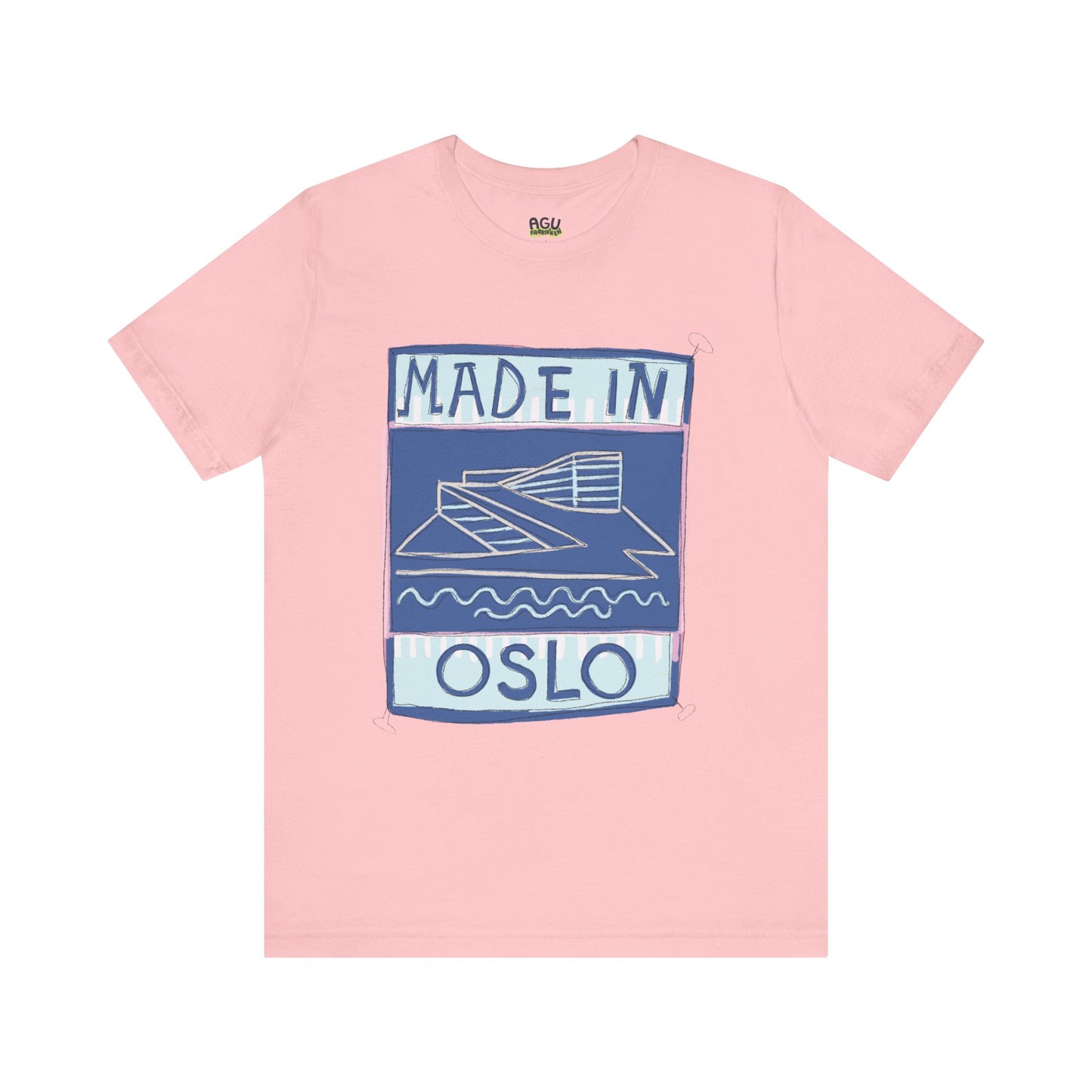 Oslo-Inspired Unisex Jersey Tee, Casual Tee, Travel Souvenir Shirt, Gift for Locals, Stylish Apparel for Everyday Wear
