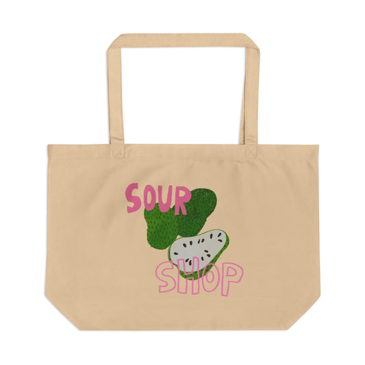 Sour Shop Eco Tote Bag, Reusable Grocery Bag, Beach Tote, Poolside Carryall, Eco-Friendly Gift for Travelers