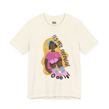 Girl with Roller Skater-Inspired Unisex Jersey Tee, Casual Tee, Travel Souvenir Shirt, Gift for Locals, Stylish Apparel for Everyday Wear