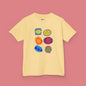 FRUIT LABLES - Comfortable Kids T-Shirt for Playtime, School Days, Birthday Gifts, Family Events, DIY Projects