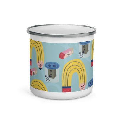 Team Work Enamel Mug