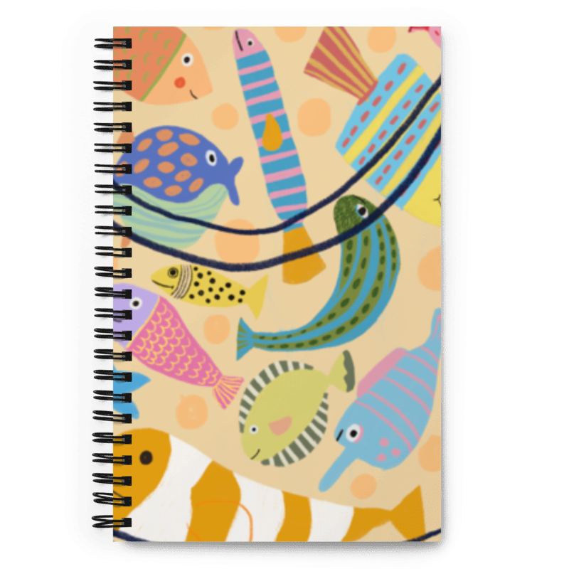 A bucket of fish notebook
