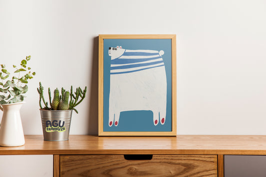 Svalbard Bear- Fun Wall Decor, Gift for Foodies, Quirky Kitchen Art, Unique Home Decor, Bears Lovers