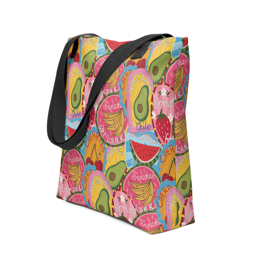 Fruit labels tote bag