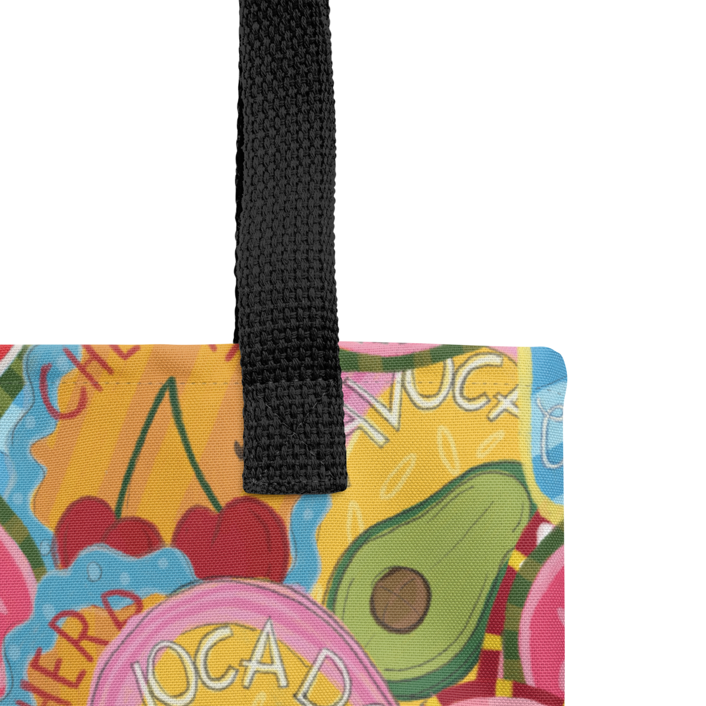 Fruit labels tote bag