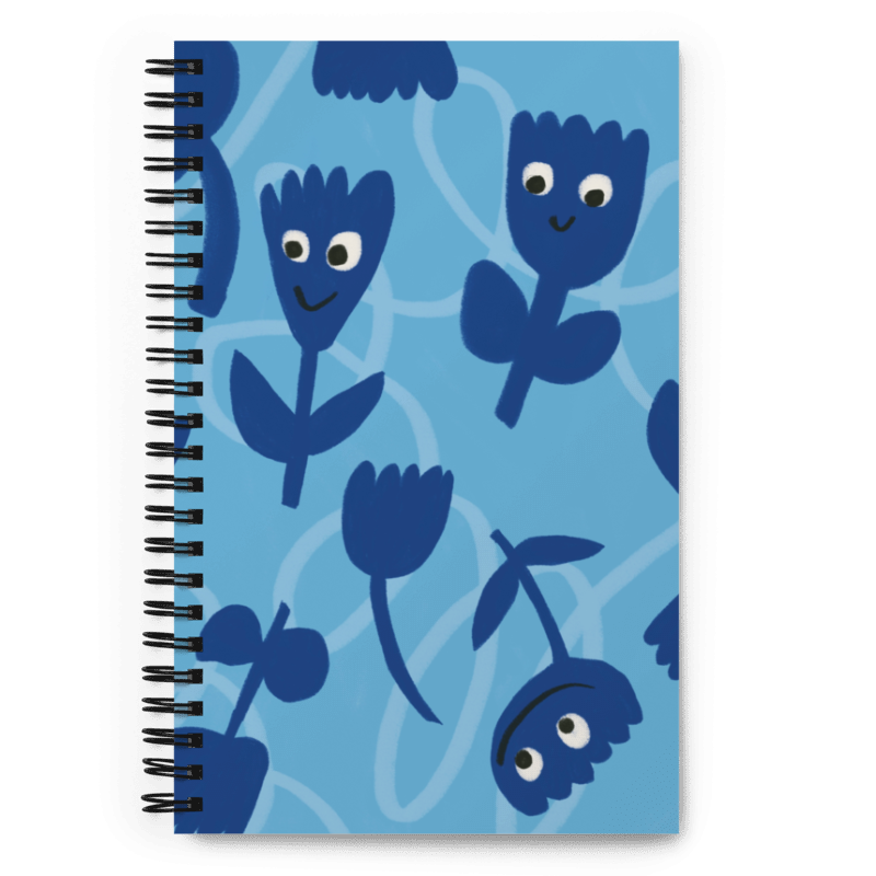 Blue Flowers notebook