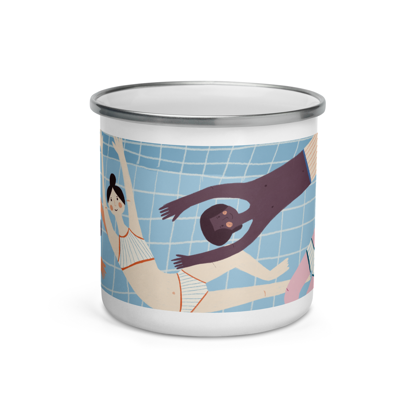 Pool Enamel Mug