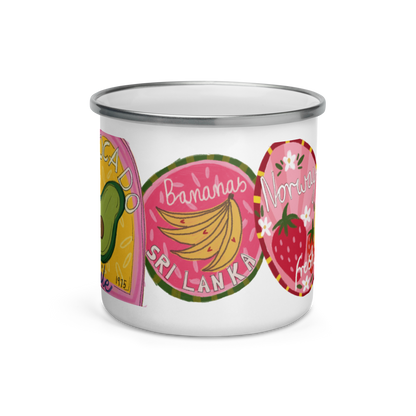 Label Enamel Mug