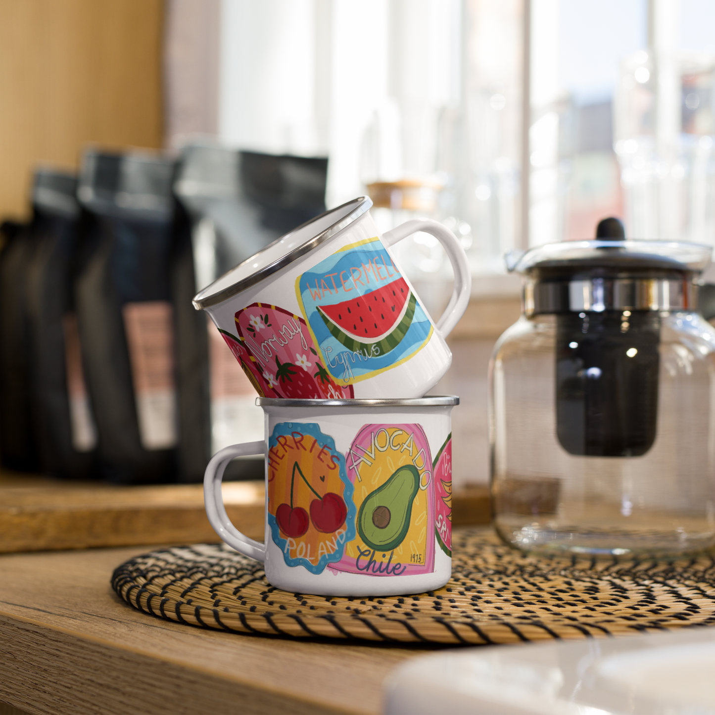 Label Enamel Mug