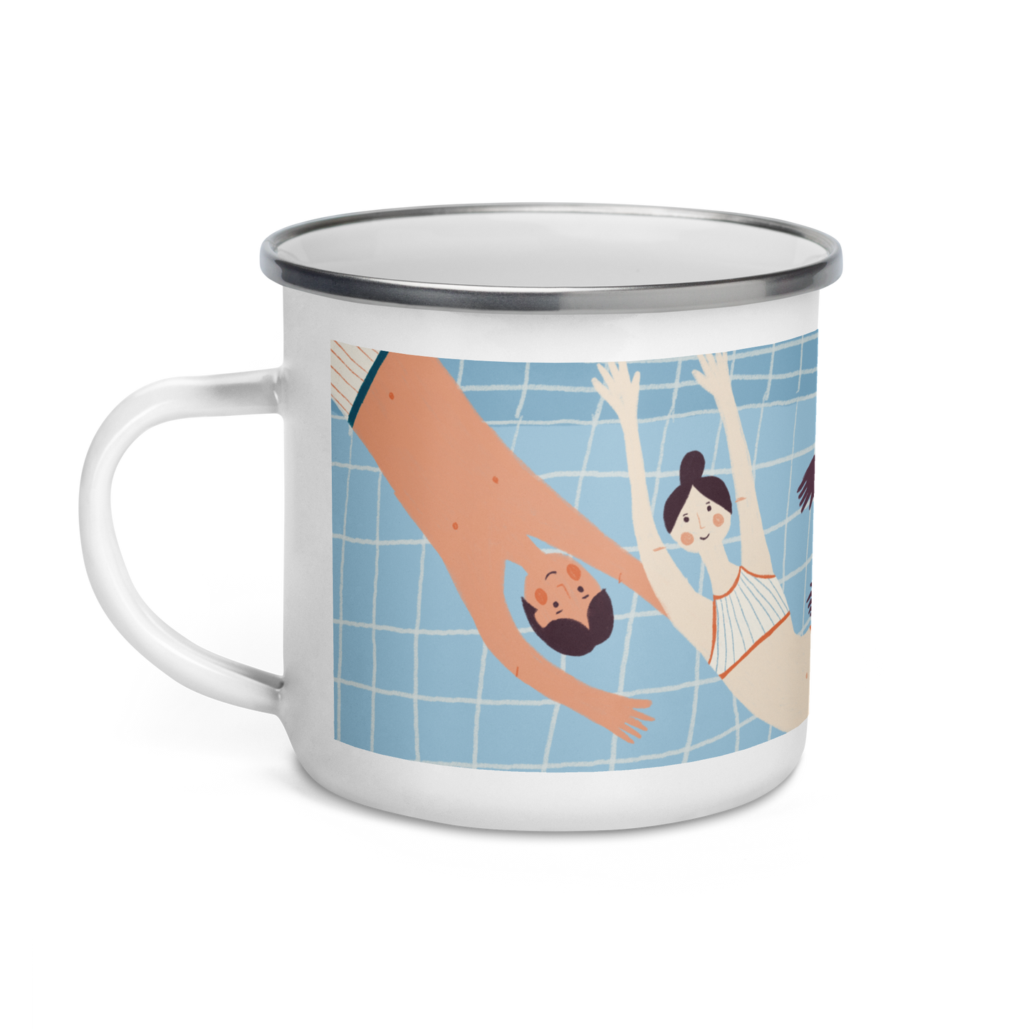 Pool Enamel Mug