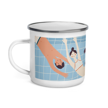 Pool Enamel Mug