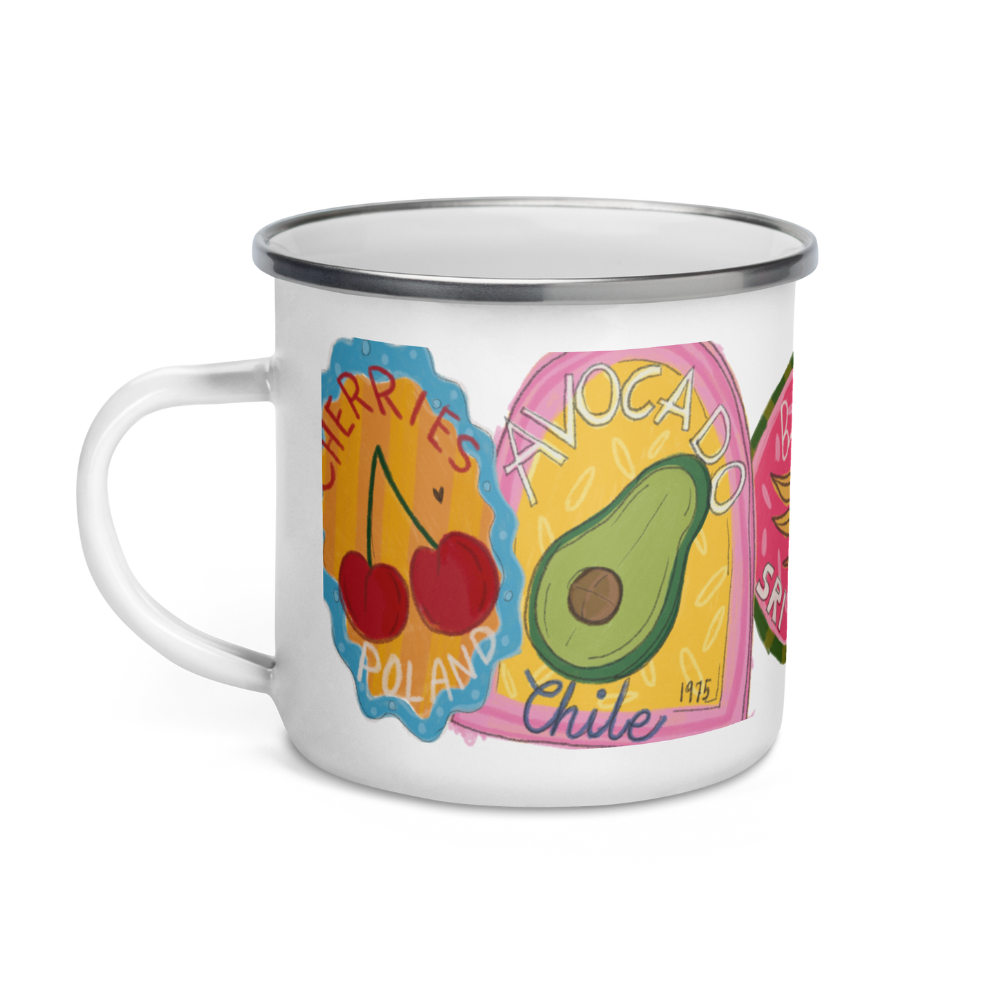 Label Enamel Mug