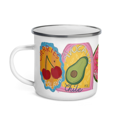 Label Enamel Mug