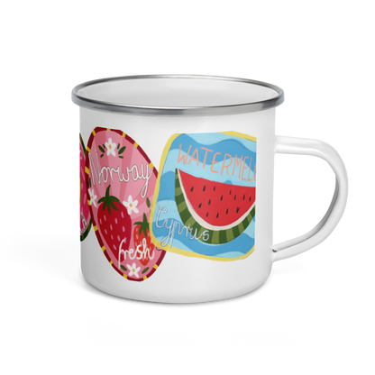 Label Enamel Mug